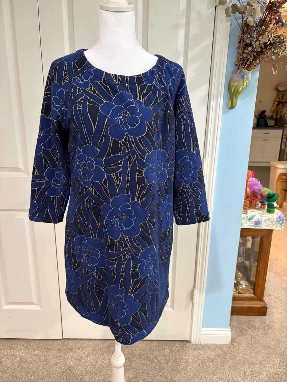 White Stuff Navy Floral Shift Dress